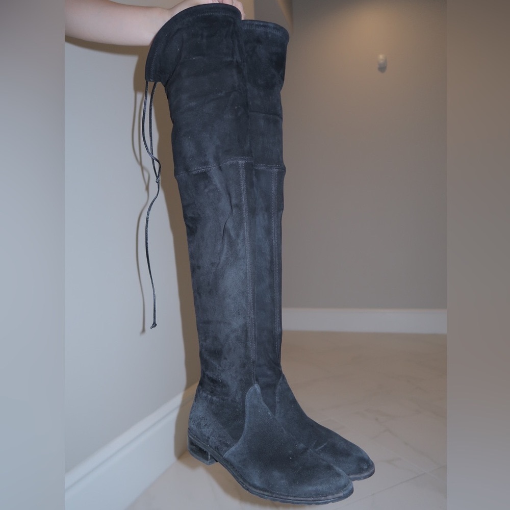Stuart Weitzman Lowland Suede Stretch Boots